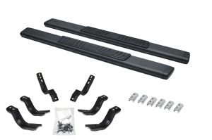 Go Rhino 5" OE Xtreme Low Profile SideSteps With Mounting Bracket Kit - Textured Black for 07-17 Toyota Tundra 685441552T