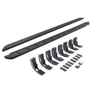 Go Rhino RB10 Slim Line Running Boards With Mounting Brackets - Textured Black for selected Chevrolet and GMC models 63404887SPC