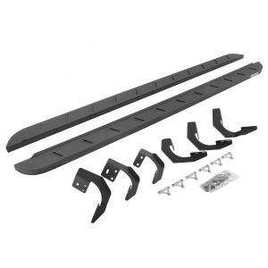Go Rhino RB10 Slim Line Running Boards With Mounting Brackets - Protective Bedliner Coating for 15-18 Ram 1500, 19-24 Ram 1500 Classic 63420687ST