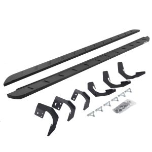 Go Rhino RB10 Slim Line Running Boards With Mounting Brackets - Textured Black for 19-26 Ram 1500 63430687SPC