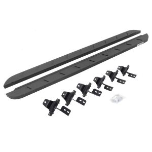 Go Rhino RB10 Slim Line Running Boards With Mounting Brackets - Protective Bedliner Coating for 18-26 Jeep Wrangler 63450673ST