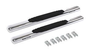 Go Rhino 6" OE Xtreme SideSteps With Mounting Bracket Kit - Polished Stainless Steel for 15-26 Ford F-150, 17-26 Ford F-250 Super Duty, 17-26 Ford F-350 Super Duty 686415552PS
