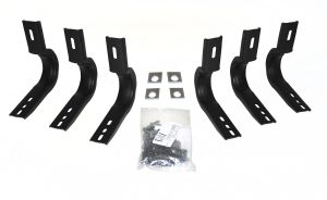 Go Rhino Brackets for 6" OE Xtreme Wheel-to-Wheel SideSteps - Black powder coat for selected Chevrolet and GMC models 6840456
