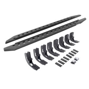 Go Rhino RB20 Slim Line Running Boards With Mounting Brackets - Protective Bedliner Coating for selected Chevrolet and GMC models 69404887ST