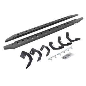 Go Rhino RB10 Slim Line Running Boards With Mounting Brackets - Protective Bedliner Coating for 15-18 Ram 1500, 19-24 Ram 1500 Classic 69420687ST