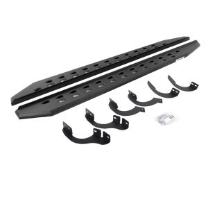 Go Rhino RB10 Slim Line Running Boards With Mounting Brackets - Textured Black for 14-24 Toyota 4Runner 69442568SPC
