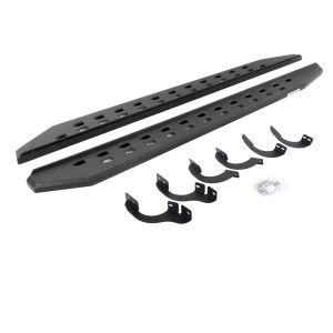 Go Rhino RB20 Slim Line Running Boards With Mounting Brackets - Protective Bedliner Coating for 14-24 Toyota 4Runner 69442568ST