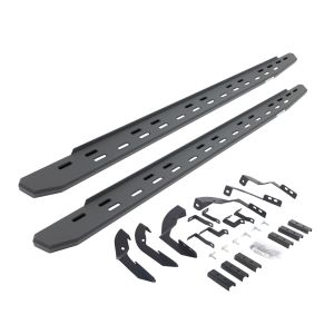 Go Rhino RB30 Slim Line Running Boards with Mounting Bracket Kit - Textured Black for selected Chevrolet and GMC models 69604280SPC