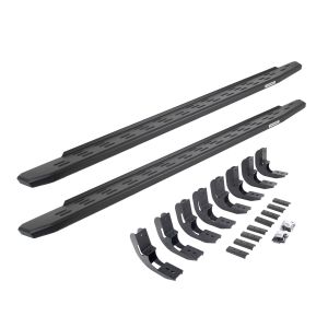 Go Rhino RB30 Running Boards with Mounting Bracket Kit - Textured Black for selected Chevrolet and GMC models 69604880PC