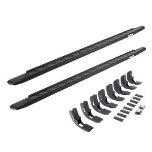 Go Rhino RB30 Running Boards with Mounting Bracket Kit - Protective Bedliner Coating for selected Chevrolet and GMC models 69604887T