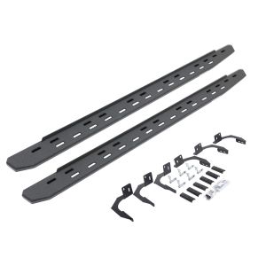 Go Rhino RB30 Slim Line Running Boards with Mounting Bracket Kit - Protective Bedliner Coating for 09-10 Dodge Ram 1500, 11-14 Ram 1500 69609980ST