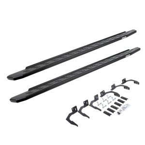 Go Rhino RB30 Running Boards with Mounting Bracket Kit - Textured Black for selected Dodge models 69610687PC