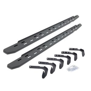 Go Rhino RB30 Slim Line Running Boards with Mounting Bracket Kit - Textured Black for 99-16 Ford F-250 Super Duty, 99-16 Ford F-350 Super Duty 69617680SPC