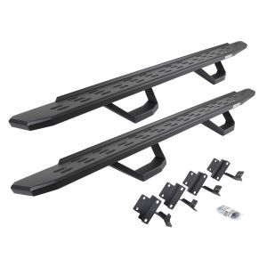 Go Rhino RB30 Running Boards with Mounting Brackets & 2 Pairs of Drops Steps Kit - Textured Black for 15-26 Ford F-150, 17-26 Ford F-250 Super Duty, 17-26 Ford F-350 Super Duty 6961778020PC