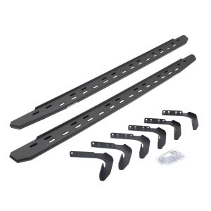 Go Rhino RB30 Slim Line Running Boards with Mounting Bracket Kit - Protective Bedliner Coating for 99-16 Ford F-350 Super Duty, 99-16 Ford F-250 Super Duty 69618087ST