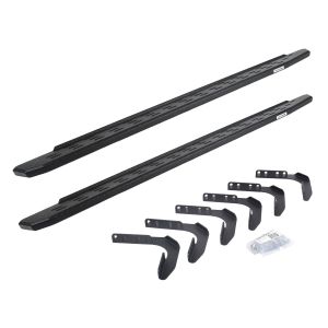 Go Rhino RB10 Running Boards With Mounting Brackets - Textured Black for 07-21 Toyota Tundra 63441687PC
