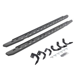 Go Rhino RB30 Slim Line Running Boards with Mounting Bracket Kit - Textured Black for 15-18 Ram 1500, 19-24 Ram 1500 Classic 69620687SPC