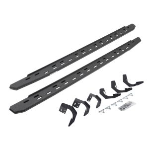 Go Rhino RB30 Slim Line Running Boards with Mounting Bracket Kit - Protective Bedliner Coating for 15-18 Ram 1500, 19-24 Ram 1500 Classic 69620687ST