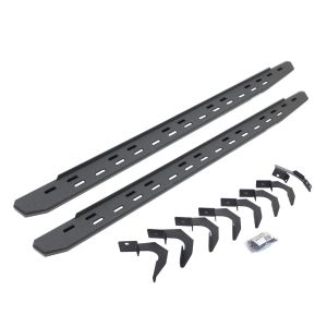 Go Rhino RB30 Slim Line Running Boards with Mounting Bracket Kit - Protective Bedliner Coating for 15-26 Chevrolet Colorado, 15-26 GMC Canyon 69623580ST