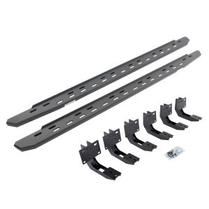 Go Rhino RB30 Slim Line Running Boards with Mounting Bracket Kit - Textured Black for 19-25 Ram 1500 69630687SPC