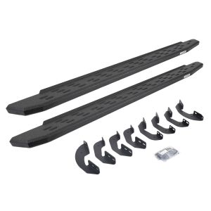 Go Rhino RB30 Running Boards with Mounting Bracket Kit - Protective Bedliner Coating for 07-21 Toyota Tundra 69641580T