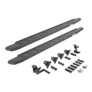 Go Rhino RB30 Running Boards with Mounting Brackets & 2 Pairs of Drops Steps Kit - Protective Bedliner Coating for 07-17 Jeep Wrangler, 2018 Jeep Wrangler JK 6965056820T
