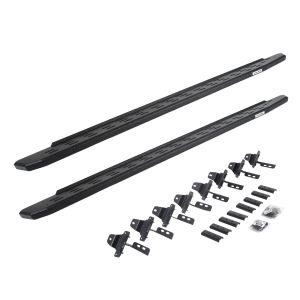 Go Rhino RB30 Running Boards with Mounting Bracket Kit - Protective Bedliner Coating for 20-25 Jeep Gladiator 69651687T