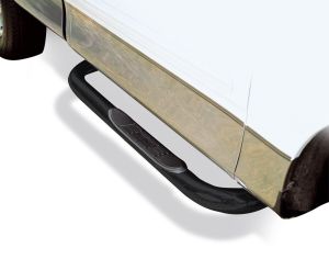 Go Rhino 4000 Series SideSteps With Mounting Bracket Kit - Powder Coat Black for selected Dodge models 4094B