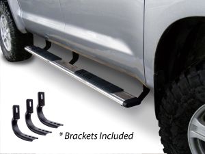 Go Rhino 5" OE Xtreme Low Profile SideSteps With Mounting Bracket Kit - Polished Stainless Steel for 05-23 Toyota Tacoma 685442987PS