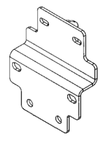 Go Rhino Dominator Xtreme D1,,D2, D6, DSS, DT Side Steps - Mounting Brackets Only - Textured Black for 15-26 Ford F-150, 17-26 Ford F-250 Super Duty, 17-26 Ford F-350 Super Duty D64156TK