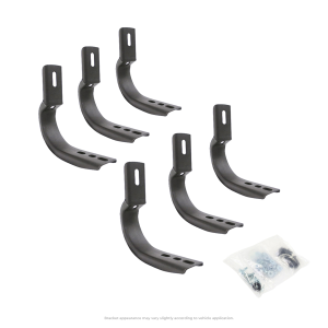 Go Rhino OE Xtreme Wheel to Wheel Side Steps - Mounting Brackets Only - Black Powder Coat for 2010 Dodge Ram 2500, 2010 Dodge Ram 3500, 11-25 Ram 2500, 11-25 Ram 3500 6840996