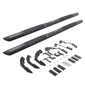 Go Rhino V3 Series Aluminum Side Steps with Mounting Brackets - Textured Black for selected Chevrolet and GMC models V3404280T