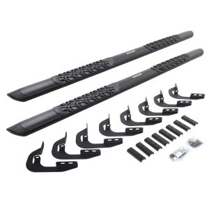 Go Rhino V3 Series Aluminum Side Steps with Mounting Brackets - Textured Black for selected Chevrolet and GMC models V3405880T