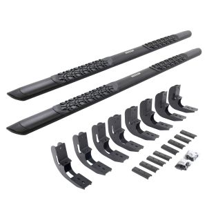Go Rhino V3 Series Aluminum Side Steps with Mounting Brackets - Textured Black for selected Chevrolet and GMC models V3415880T