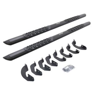 Go Rhino V3 Series Aluminum Side Steps with Mounting Brackets - Textured Black for 07-21 Toyota Tundra V3441580T