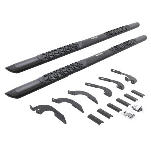 Go Rhino V3 Series Aluminum Side Steps with Mounting Brackets - Textured Black for 05-23 Toyota Tacoma V3442987T