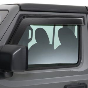 GT Styling Front Side Window Ventguards 2pc in Carbon Fiber for 18+ Jeep Wrangler JL & 20+Gladiator JT 80644X