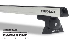 Rhino-Rack Heavy Duty RLT600 Silver 2 Bar Rhino-Rack Backbone Roof Rack For 2011-18 Jeep Wrangler Unlimited JK JA6387