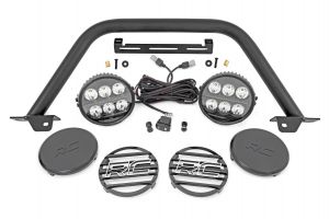 Rough Country Safari Bar 6.5 Inch Round LED OE Modular Steel For 21-24 Ford Bronco 4WD 51113