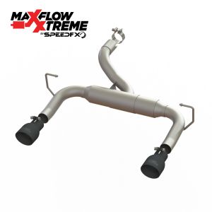 SpeedFX Axle-Back Exhaust System 304 Stainless Steel Jeep for 2018-25+ Jeep Wrangler JL, JLU (3.6L V6 ENGINE) 50601