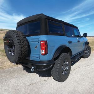 TrailFX FLAT STEEL Front FENDER FLARES FOR 21+ Ford Bronco 2Dr/4Dr BR005T