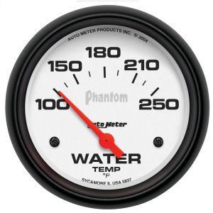 Auto Meter Phantom 2 5/8" Water Temperature Gauge 100°-250°F 5837