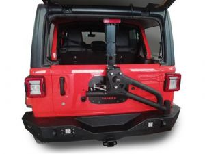 TrailFX Rear Bumper With Tire Carrier For 2018+ Jeep Wrangler JL 2 Door & Unlimited 4 Door Models JL03T