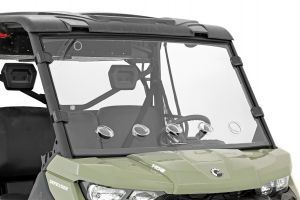 Rough Country Vented Full Windshield Scratch Resistant For Can-Am Defender HD 5/HD 8/HD 9/HD 10 98262030