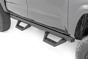 Rough Country SRX2 Adj Aluminum Step Double Cab For 2005-2023 Toyota Tacoma 2WD/4WD 71000A