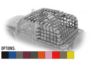 Dirtydog 4X4 Front & Rear Standard Style 4 Piece Netting Kit For 2007-18 Jeep Wrangler JK 2 Door Models J2NN07AC-