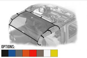 Dirtydog 4X4 Rear Seat Area Sun Screen For 2007-18 Jeep Wrangler JK 2 Door Models J2SS07R1-
