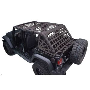 Dirtydog 4X4 Front & Rear Standard Style 5 Piece Netting Kit For 2007-18 Jeep Wrangler JK Unlimited 4 Door Models J4NN07AS-