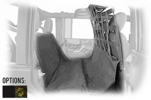 Dirtydog 4X4 Pet Divider With Seat Hammock 2 Piece Kit For 2007-18 Jeep Wrangler JK Unlimited 4 Door Models J4PD07FS-