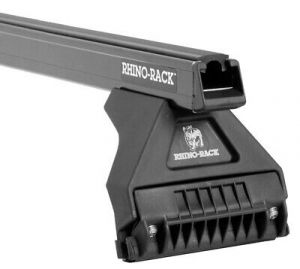 Rhino-Rack Gutter-Mount Heavy Duty RL110 Series 2-Bar Roof Rack for 18-25+ Jeep Wrangler JL Unlimited & Gladiator JT JB0101 Black